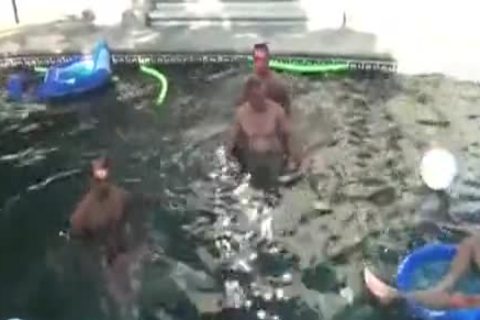 The MM - Pool Party gang gangbang
