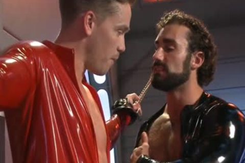 sadomasochism Poor teen In Shiny Catsuit tied And pounded