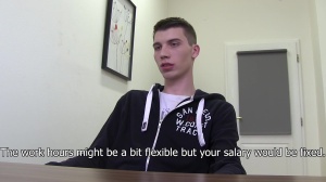 Czech lad with nice-looking lean body gets boner