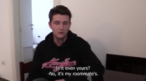 young and lean boy with massive boner 