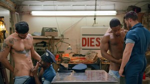 Tom Of Finland: Service Station: raw - Ricky Roman and River Wilson American Nail