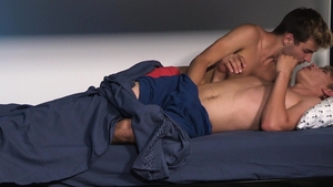 Family Dick: Barron Kennt tongue kissing in the bed