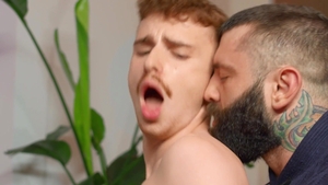 Str8 To Gay: Bear Ryan Jacobs giving head for Markus Kage