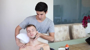 GayRoom - Shaved Calvin Cuffs goes for rough nailing